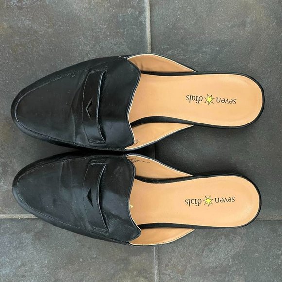 Seven Dials Black Mules - Picture 2 of 5